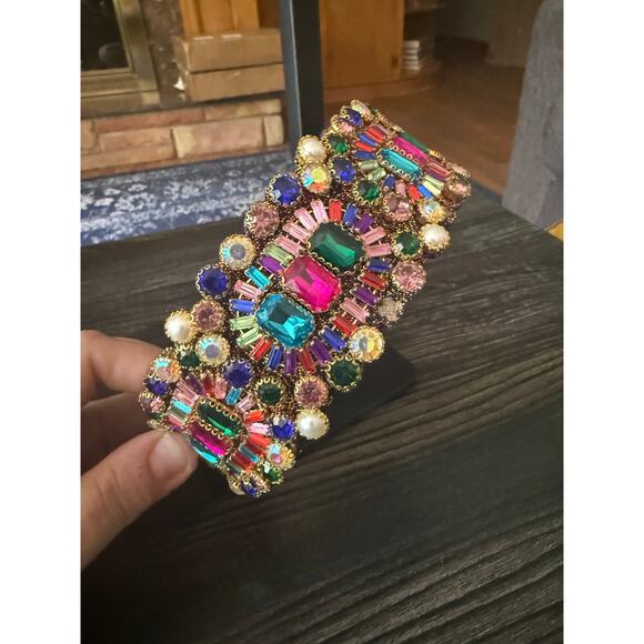 6/$25 Twine and Love Multicolor Gemstone Headband - Picture 1 of 8